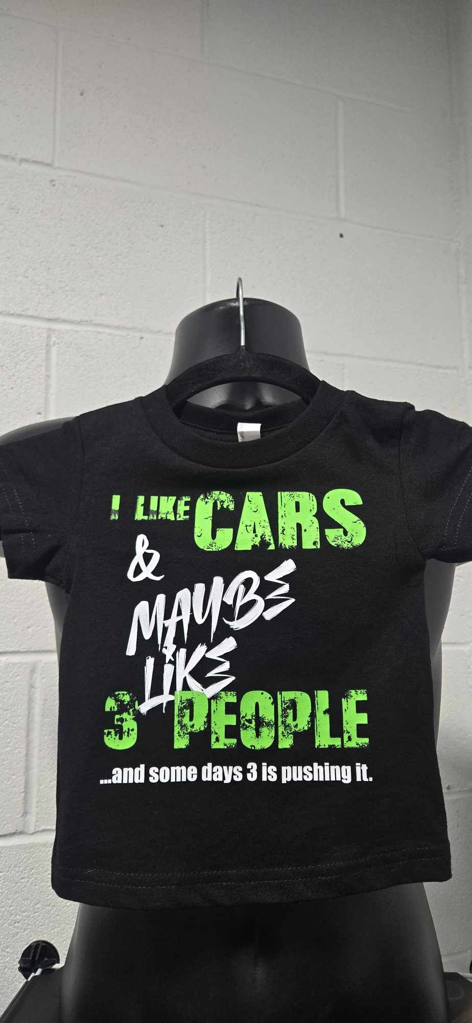 I Like Cars & Maybe Like 3 People - Black