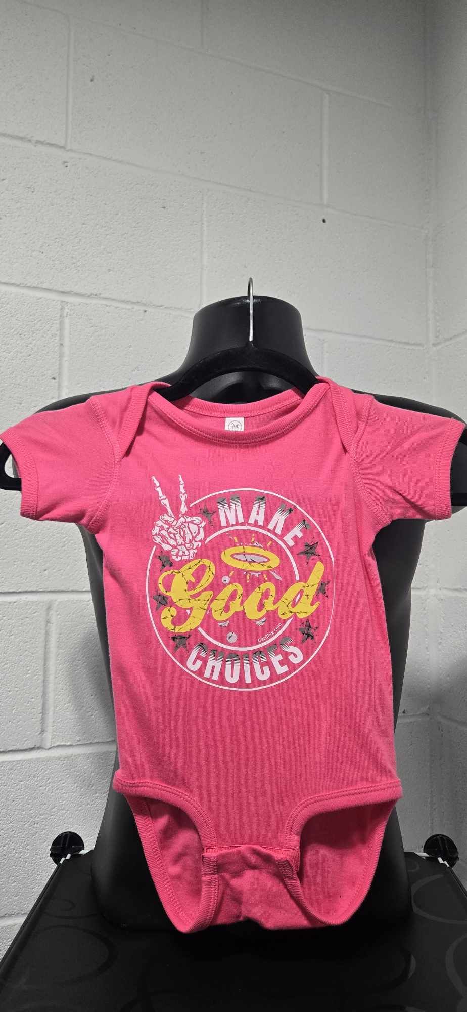 Make Good Choices Onesie - Pink