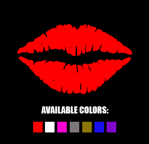 Lip Kiss Decals