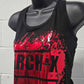 Custom Racerback Metallic Tank Top - Black/Red