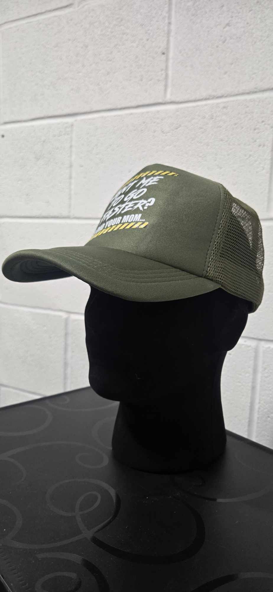So Did Your Mom Foam Trucker Hat - Military Green