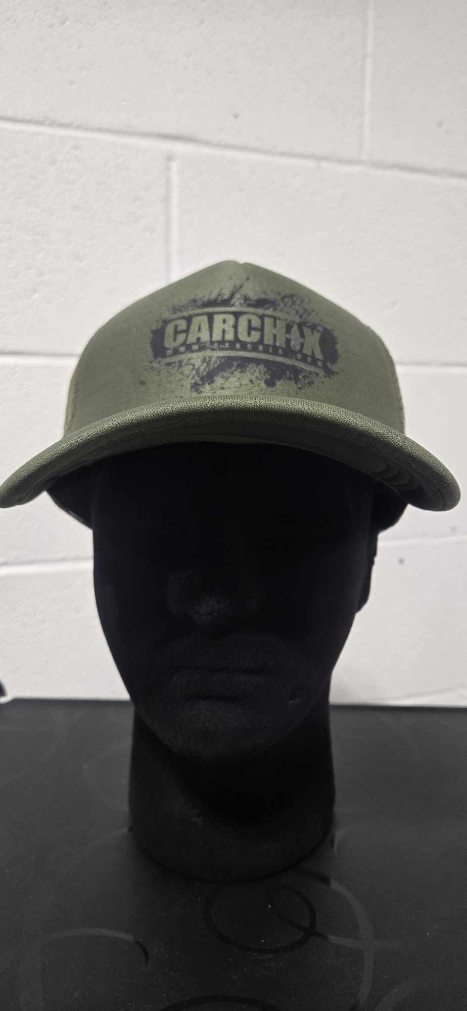 Car Chix Foam Trucker Hat - Military Green/Black