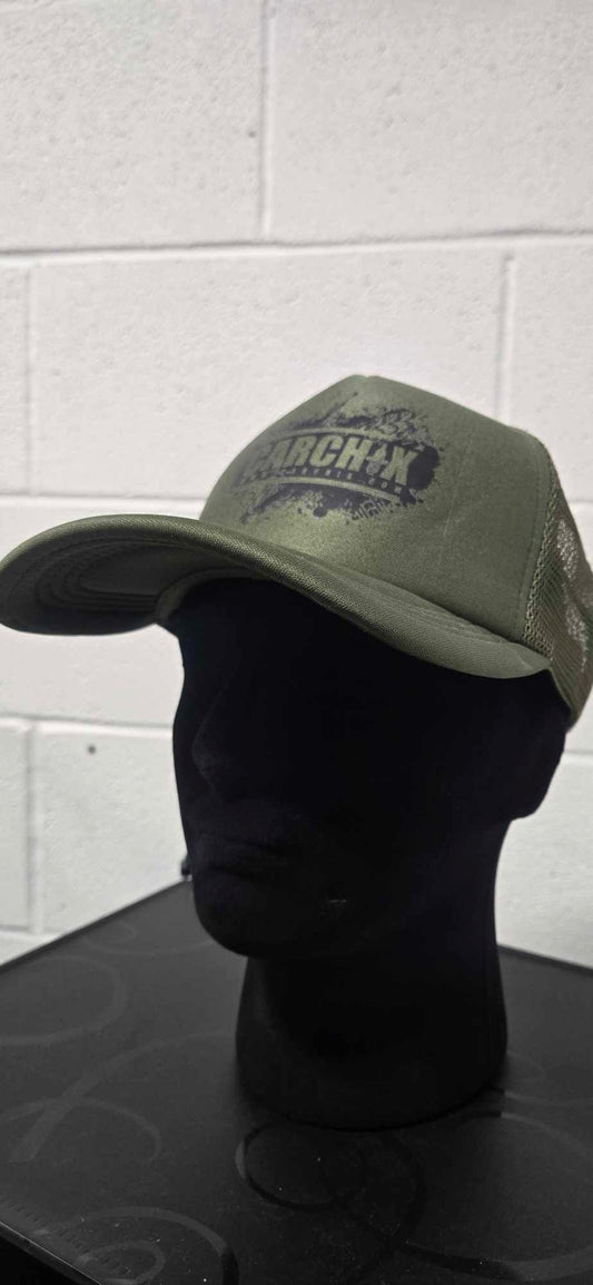 Car Chix Foam Trucker Hat - Military Green/Black