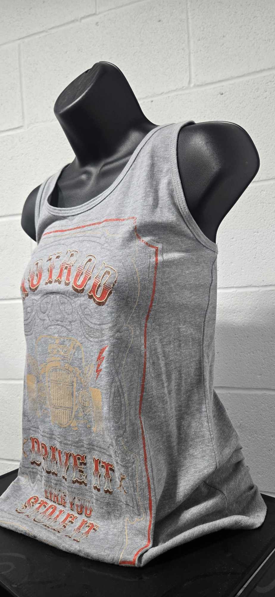 Drive It Like You Stole It Racerback Tank - Grey