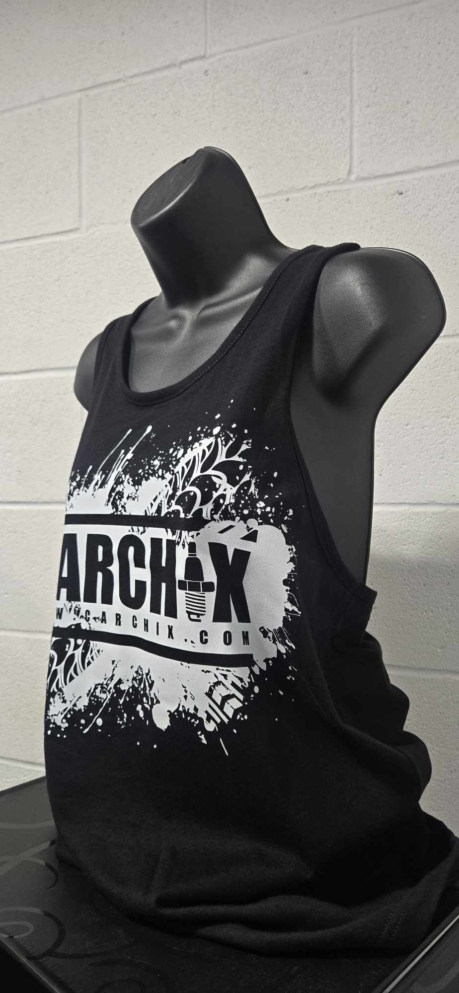Car Chix Cotton Muscle Tank UNISEX - Black
