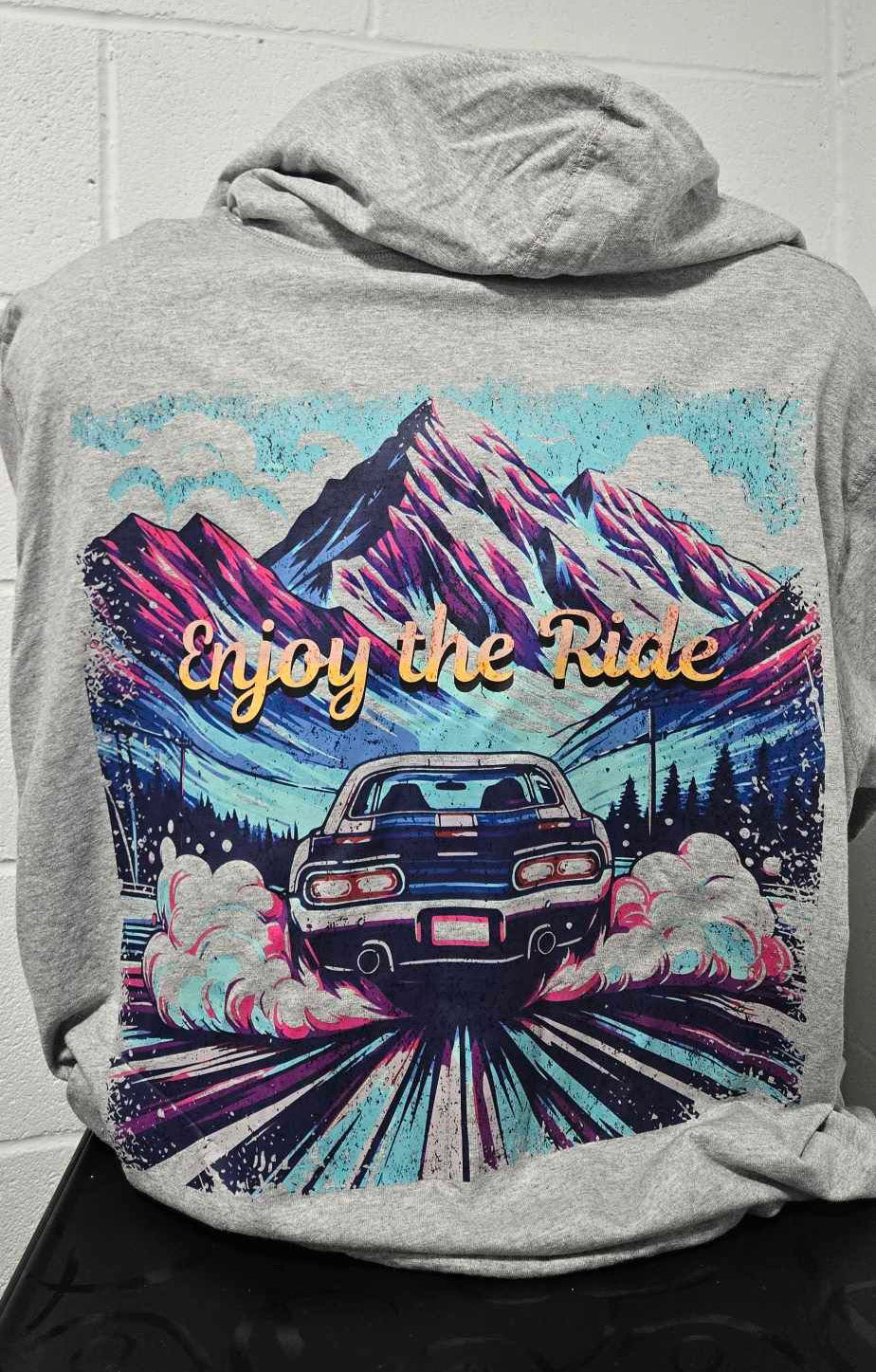Enjoy the Ride Hooded Zip Up Long Sleeve