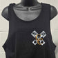 Just FCKN Send It Cotton Muscle Tank UNISEX - Black - FRONT & BACK PRINT