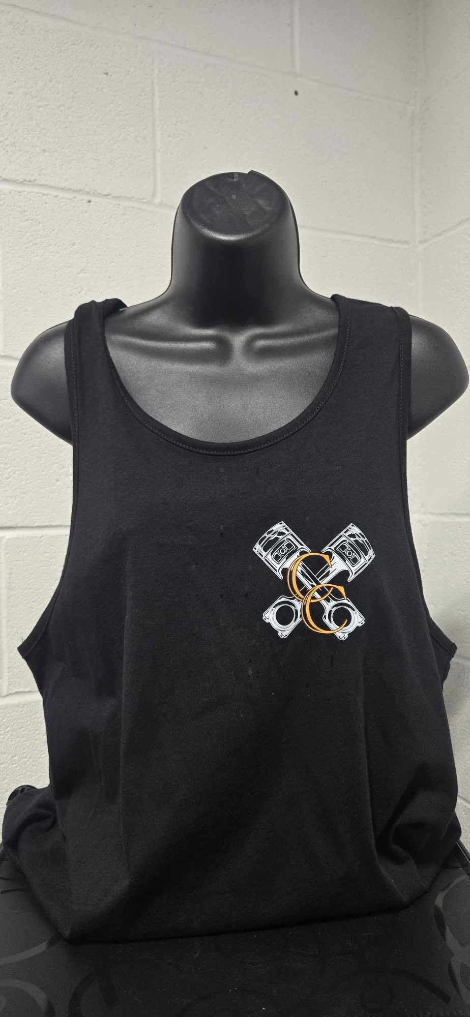 Just FCKN Send It Cotton Muscle Tank UNISEX - Black - FRONT & BACK PRINT