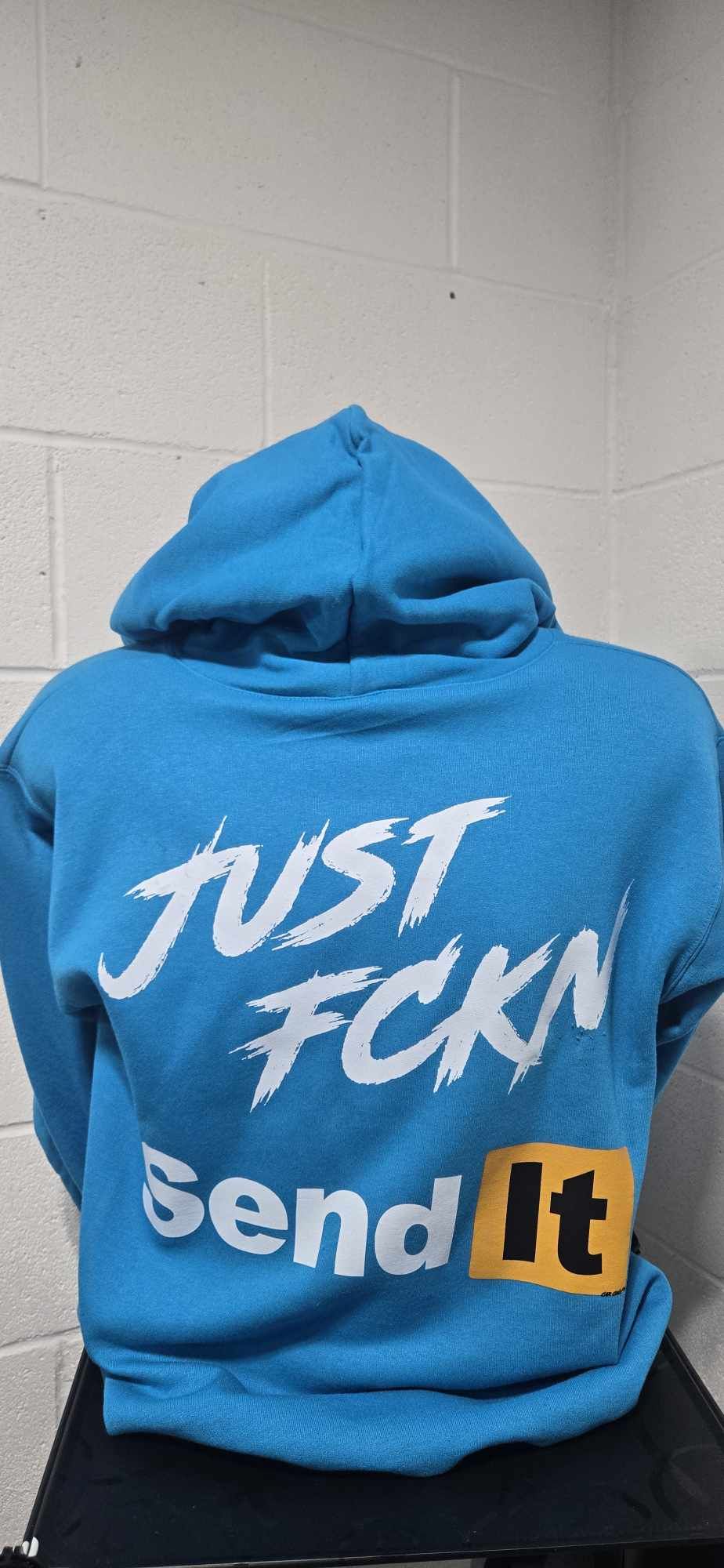 Just FCKN Send It Hoodie - Teal
