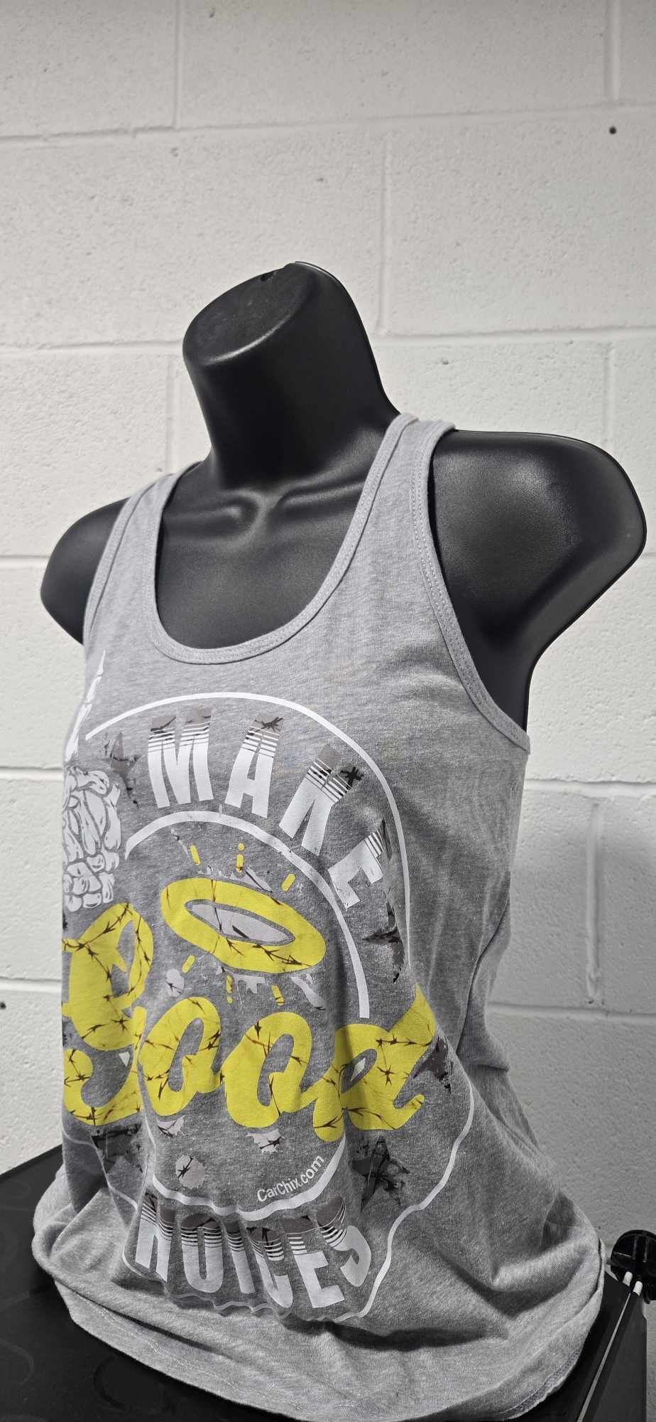Make Good Choices Racerback Tank - Sport Grey