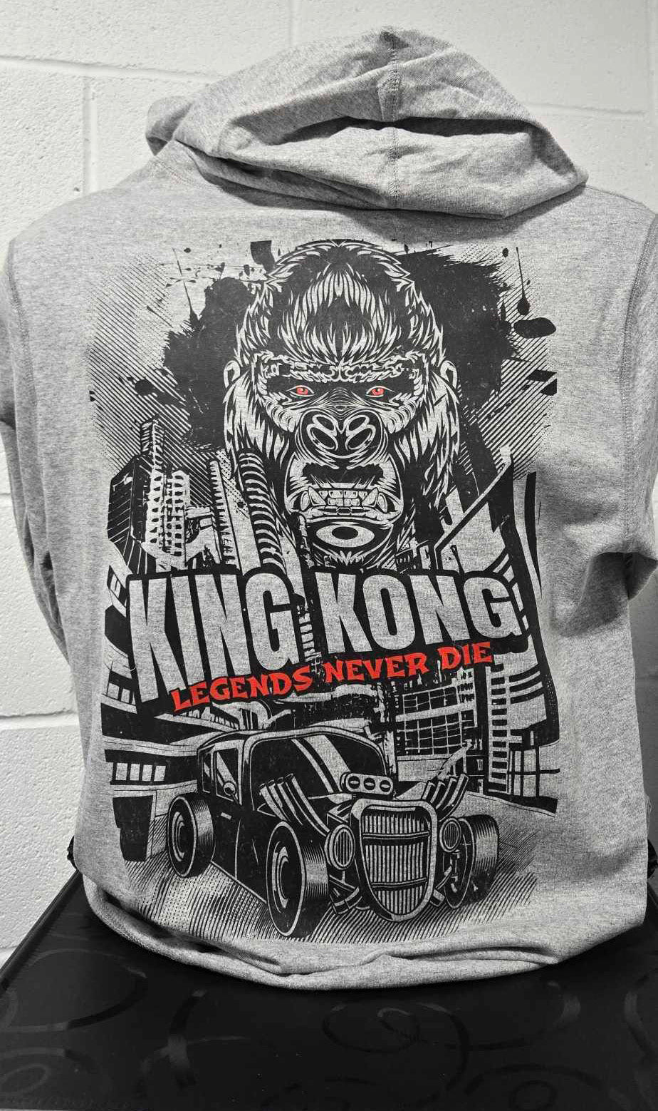 King King Legends Never Die Hooded Zip Up Long Sleeve