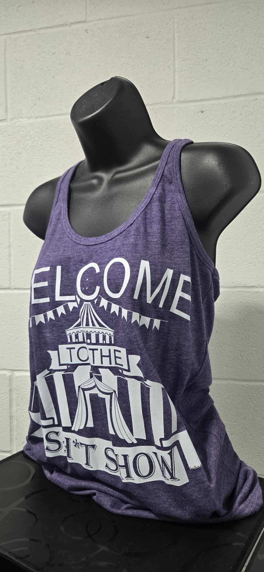 Welcome to the Sh*tShow Racerback Tank - Heather Purple