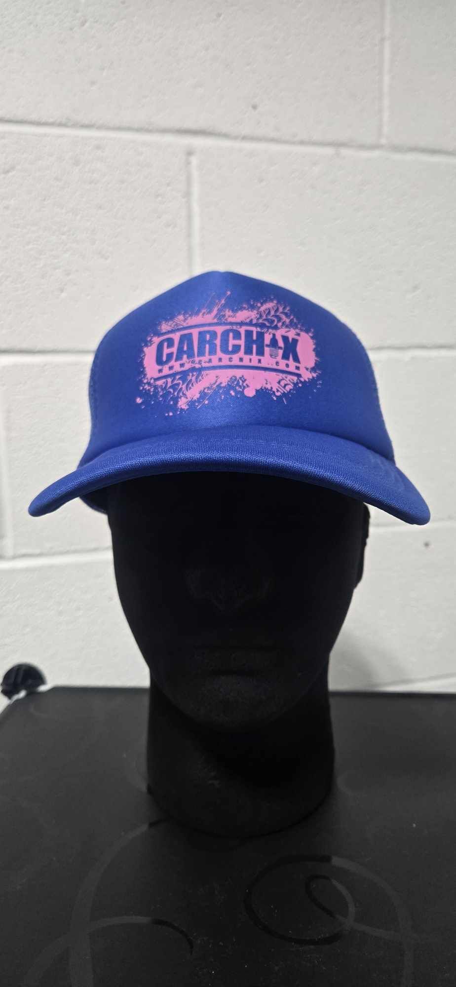 Car Chix Foam Trucker Hat - Blue/Pink