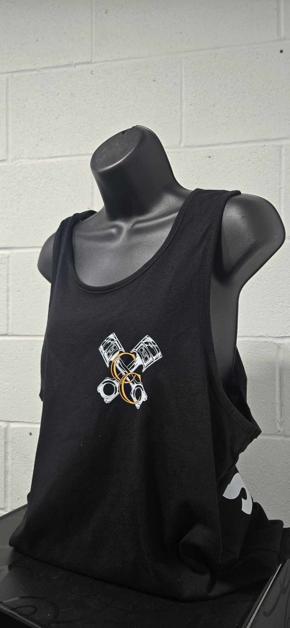 Just FCKN Send It Cotton Muscle Tank UNISEX - Black - FRONT & BACK PRINT