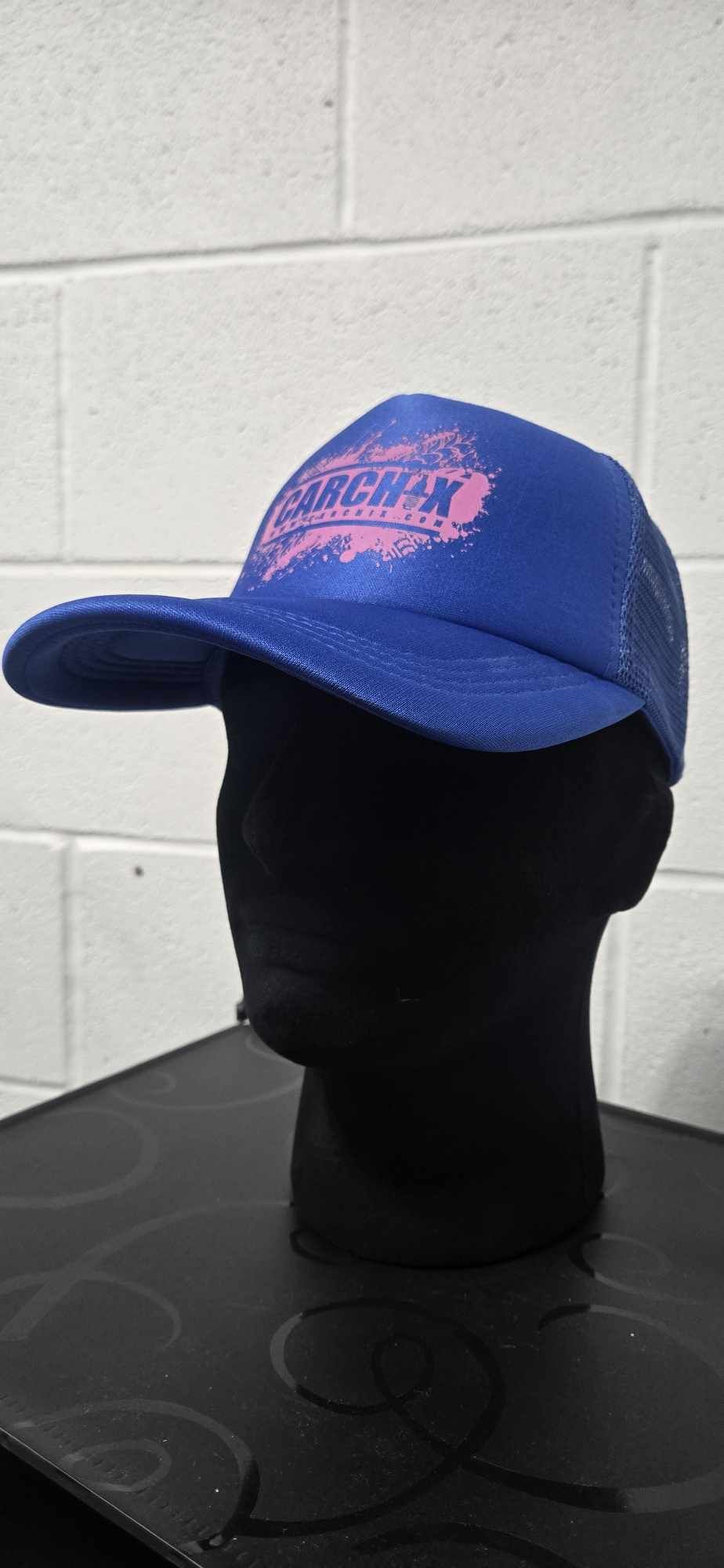Car Chix Foam Trucker Hat - Blue/Pink