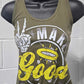Make Good Choices Racerback Tank - Military Green