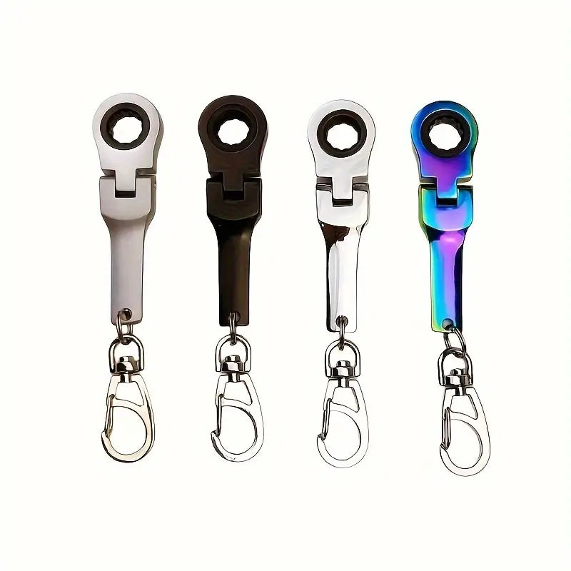 10mm Adjustable Ratcheting Wrench Keychain