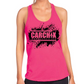 Car Chix Tire Grunge Tank - Pink