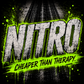 Nitro Cheaper Than Therapy drag racing graphic by Car Chix