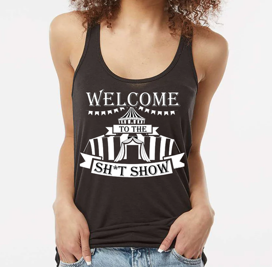 Welcome to the Sh*tshow Ladies Tank Top - Black