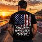Man wearing black Race Cars Burnouts & Freedom T-shirt at the racetrack by Car Chix