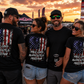Group wearing Race Cars Burnouts & Freedom shirts at a motorsports event by Car Chix