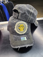 Bad Hair Day Baseball Cap -Dark Grey & Yellow