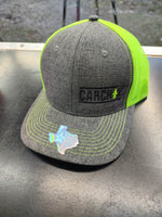 Car Chix Spark Plug Snapback Hat - Grey/Neon Green
