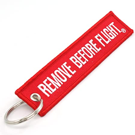 Remove Before Flight Keychain