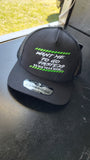 Want Me to Go Faster So Did Your Mom Snapback Hat - Black with Black Mesh