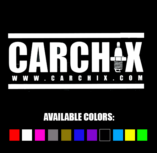 carchix spark plug logo-color-decal-carchix-carchicks-color-variation