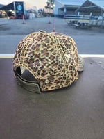 Crazy Dog Lady Cheetah Baseball Cap - Pink & Blue Paw Prints