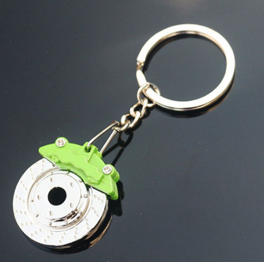 Disc Brake Keychain - Green