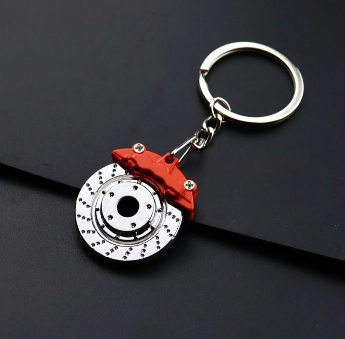 Disc Brake Keychain - Red