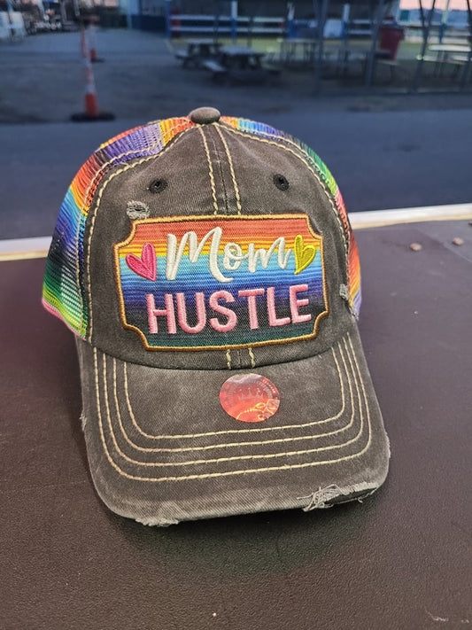 Mom Hustle Baseball Cap - Multi Color